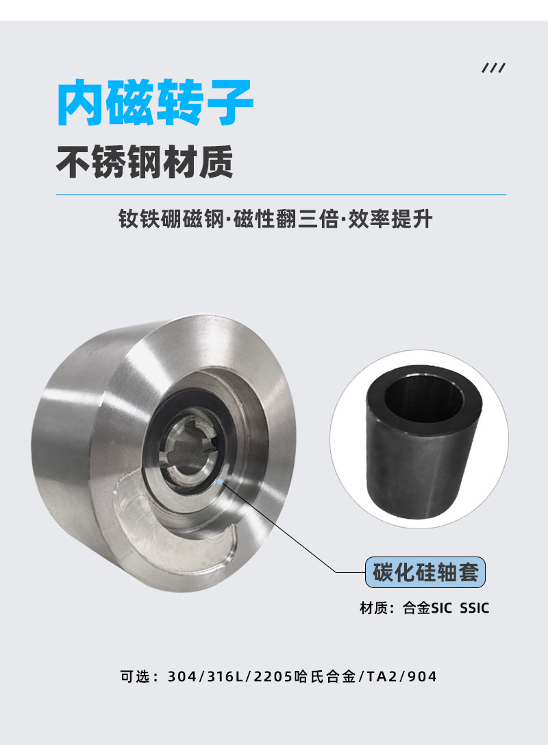 不锈钢磁力泵转子