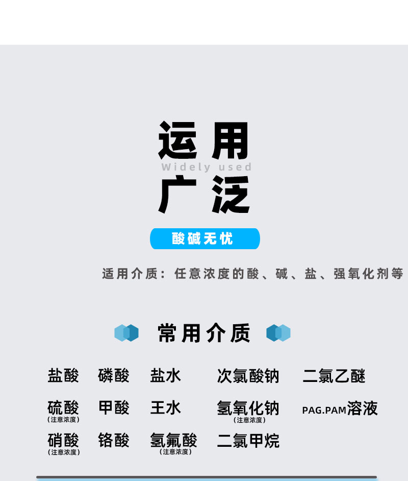 氟塑料离心泵适用介质