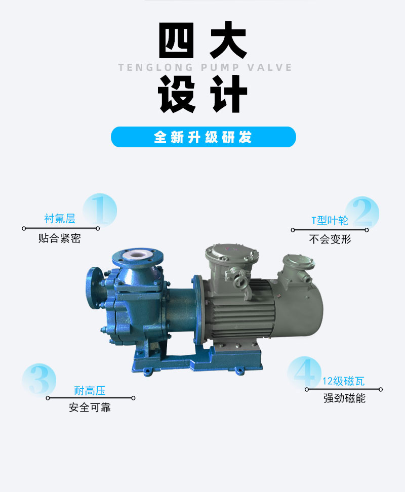 氟塑料自吸磁力泵设计