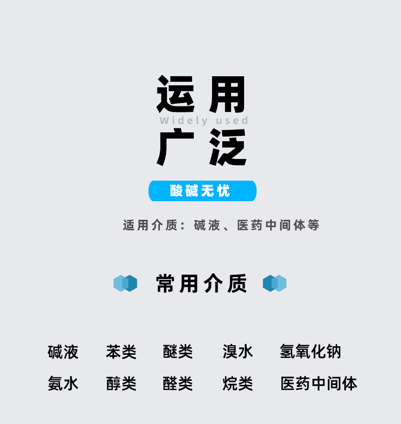 不锈钢磁力泵适用介质