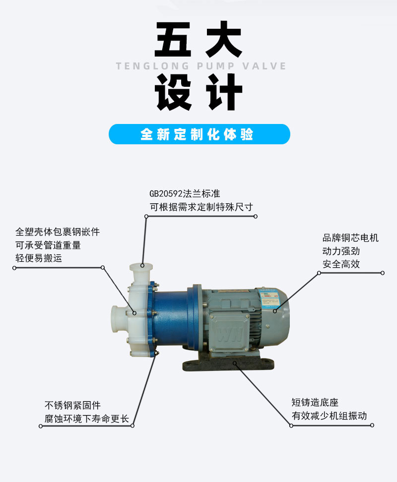 氟塑料磁力泵特点