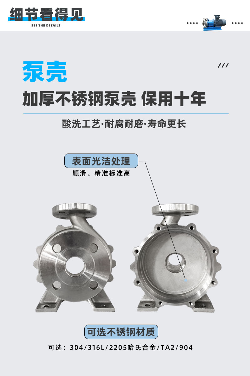 不锈钢磁力泵泵壳