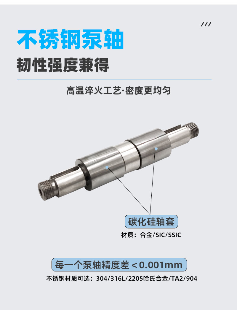 不锈钢磁力泵泵轴