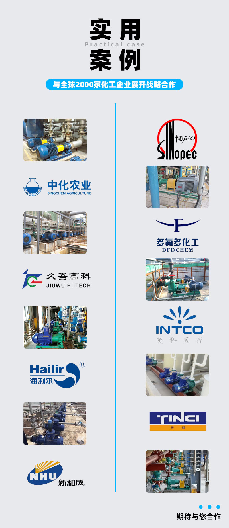 氟塑料磁力泵实用案例